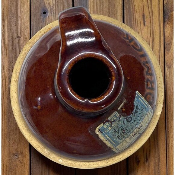 McCormick Platte Valley Straight Corn WHISKEY JUG Half Pint w/ Label Tax Stamp - Picture 5 of 9